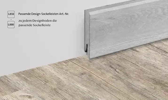 Neue Ware Sockelleiste L032 - Grey Nomad Wood