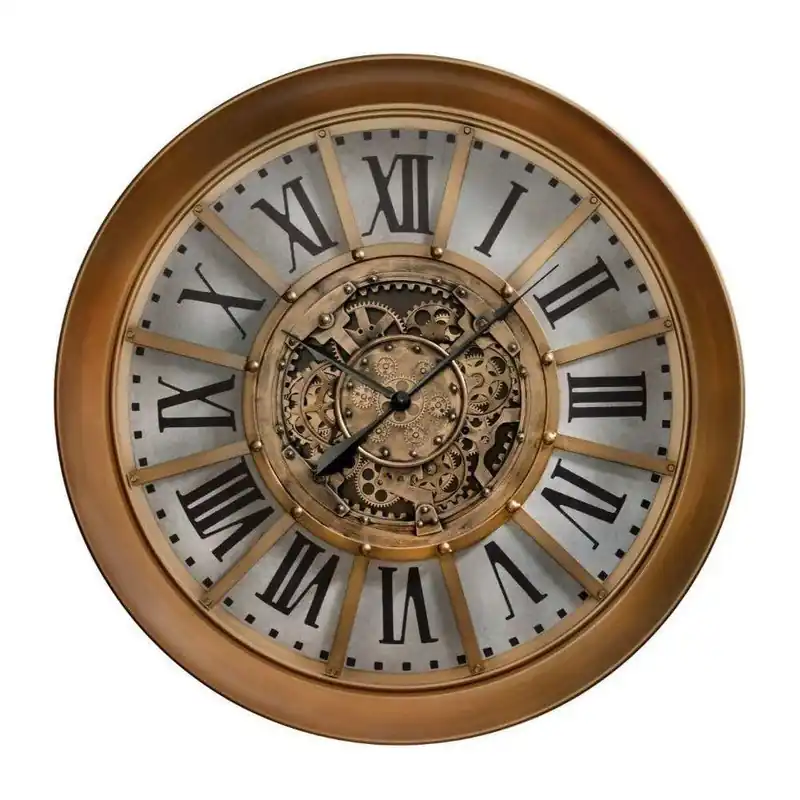 Wanduhr minimalistisches Zifferblatt lautloses Sweep-Uhrwerk dezenter Metallrahmen – SUNDERLAND | Sompex Neuheit