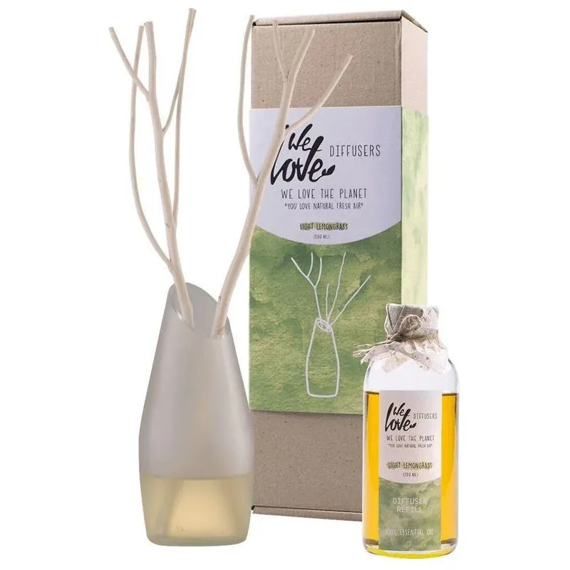 Schnäppchen Diffuser - Light Lemongrass 200ml (100% Ätherisches Öl)
