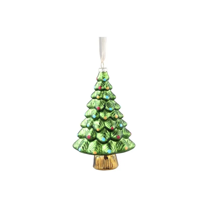 Garantierte Lieferung Christbaumschmuck in Bonbonform aus Glas mit grüner Oberfläche, modernem Design & hochwertiger Verarbeitung – Shakra | PTMD