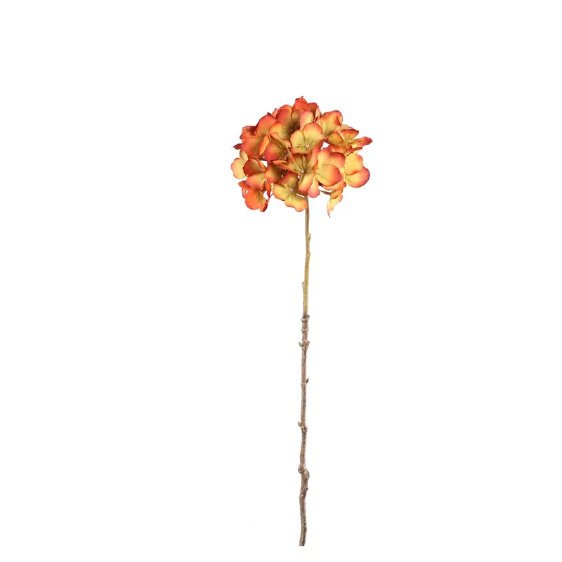 Künstliche Blume aus beschichtetem Polyester mit großer Hortensienblüte & langem Deko-Stiel – Hydrangea | PTMD Angebot