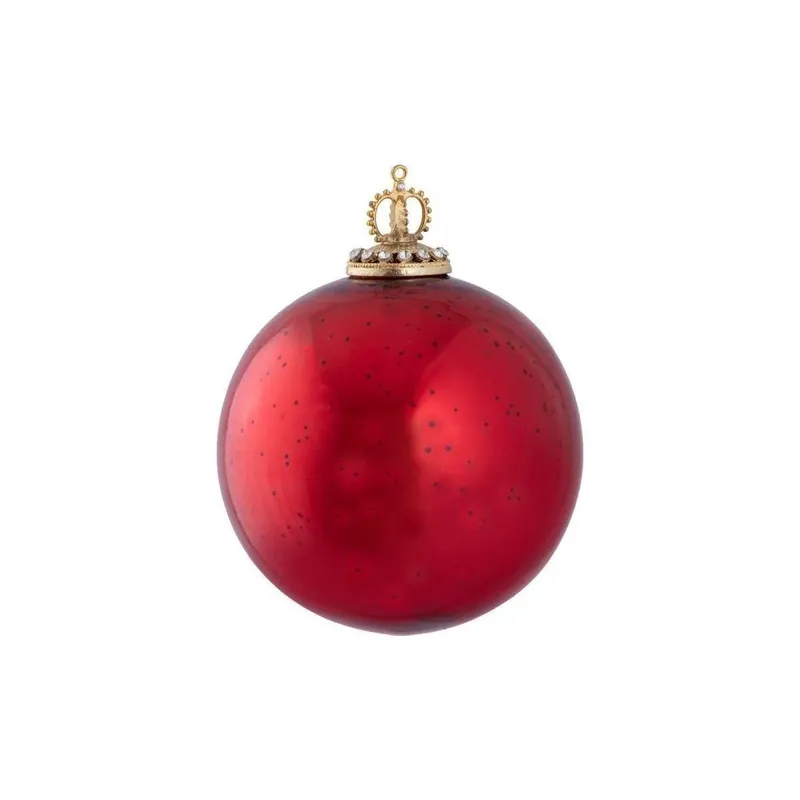 Knallerangebot Christbaumschmuck aus Glas mit intensiver Rotfärbung, eleganter Glanzoberfläche und hochwertiger Verarbeitung – Theon | PTMD