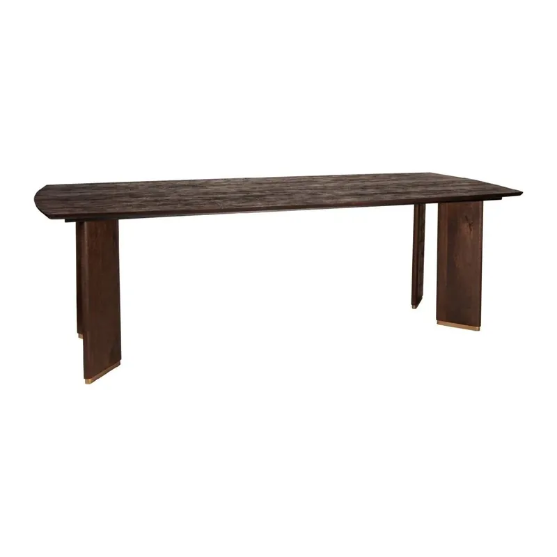 Esszimmertisch aus Mangoholz modernes Design Metallbeine – Liber | PTMD Schneller Versand