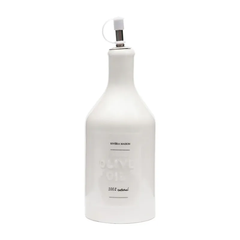 Ölflasche – Weißes Porzellan, Ausgießer, Spülmaschinenfest - Capri | Rivièra Maison Heißes Angebot