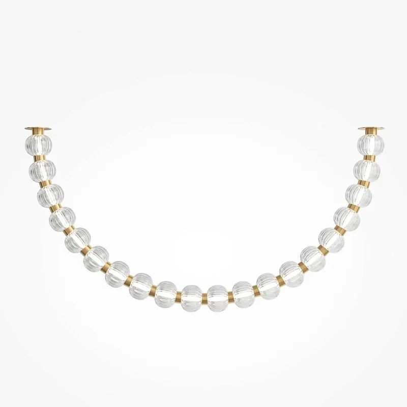 Preisreduziert Deckenleuchte goldfarben Glaskugeln warmweißes LED-Licht – 	Amulet | Maytoni