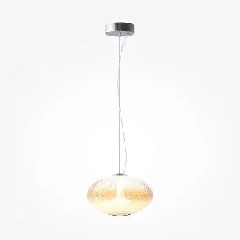 Geprüft Pendelleuchte Chrommetallfuß irisierende Glas-Kugeln & dimmbares LED-Licht – Bruma | Maytoni