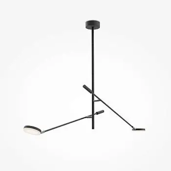Versand Am Gleichen Tag Deckenleuchte Schwarzes Mehrarm‑Verstellbares LED‑Design – Fad | Maytoni