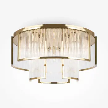 Super-Preis Deckenleuchte Gold-Finish & Kristallelemente -Frame | Maytoni