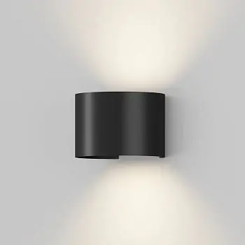 Fassadenbeleuchtung Schwarzer Metallszylinder LED 6 W 3000 K IP54 – Fulton | Maytoni Top-Preis
