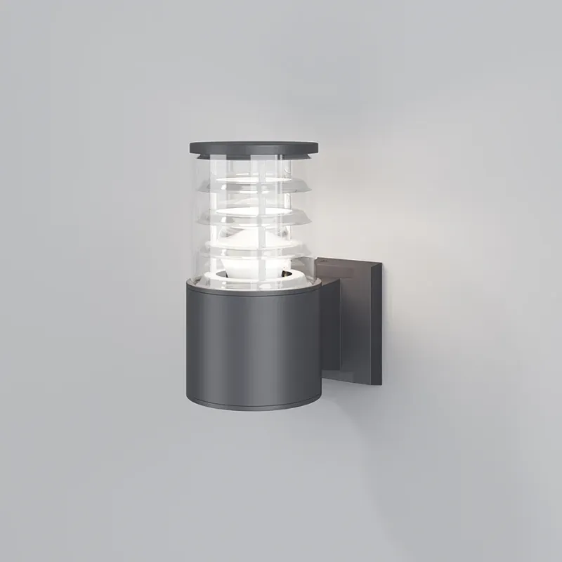 Nur Heute Außenwandleuchte – Schwarzes Aluminium, Klare Verglasung, Wetterfestes Design - Bronx | Maytoni