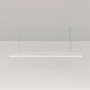 Neu Pendelleuchte Weißes Aluminiumgehäuse mit mattiertem Polycarbonat-Diffusor, integrierter LED und modernem Design – Arc | Maytoni