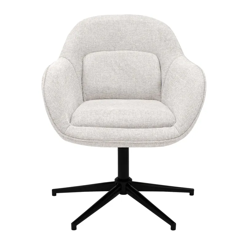 Bestpreis Drehstuhl – Texture-Stoff, gestepptes Rückenpolster, 360° drehbar – Lux | Kick Collection