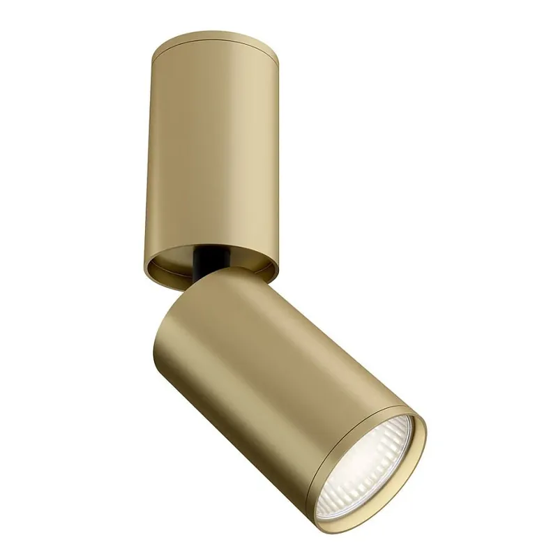 Deckenleuchte – Mattgold Metall, GU10 Fassung, Kompakte Form - Focus S | Maytoni Aktuell