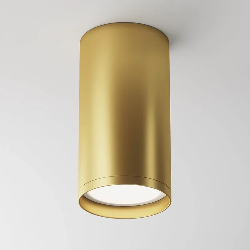 Deckenleuchte – Mattgold Aluminium, GU10 Fassung, Kompakte Form - Focus S | Maytoni Neue Kollektion