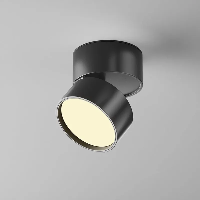 Deckenleuchte – Mattes Schwarz, Warmweißes Licht, Ø8,5 cm - Onda | Maytoni Preis Gesenkt