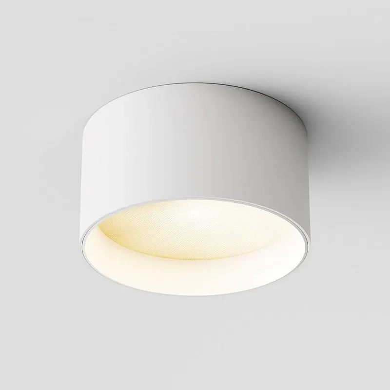 Ausverkauf Deckenleuchte – Weißes Aluminium, Warmweißes Licht, Breiter Lichtwinkel, Ø12 cm - Vega | Maytoni