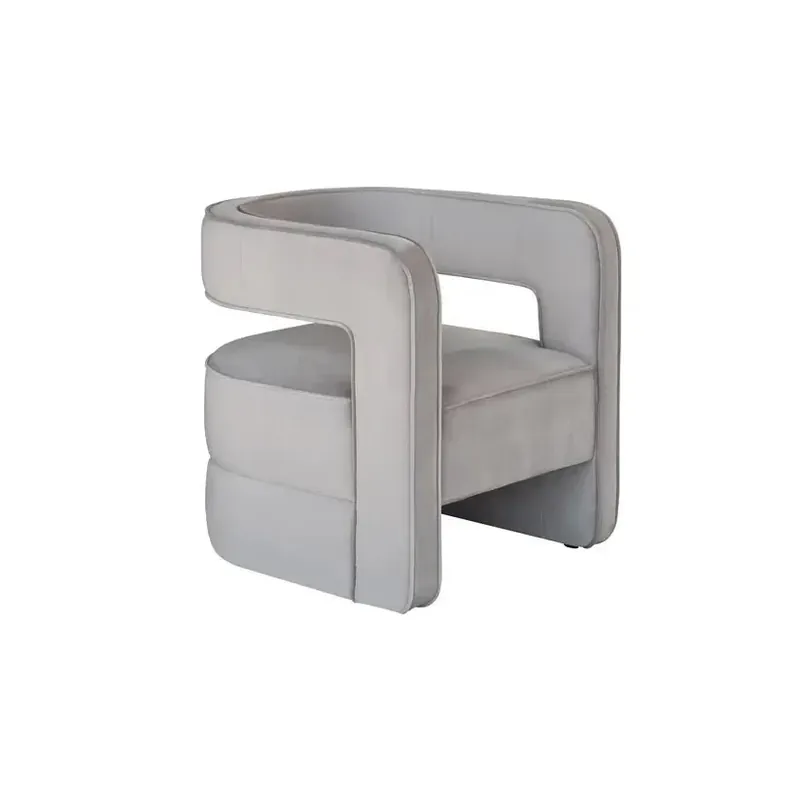 Sessel – Taupe Samt, Modernes Design, Gepolsterter Komfort, 65 cm - Venice 125 | Kayoom Neu
