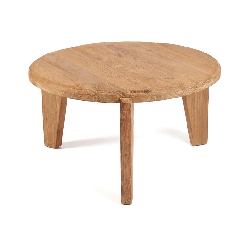 Sale Couchtisch – Recyceltes Teakholz, Rustikale Optik, Dreibein Design, L – Wabi Sabi | Bazar Bizar Antwerp