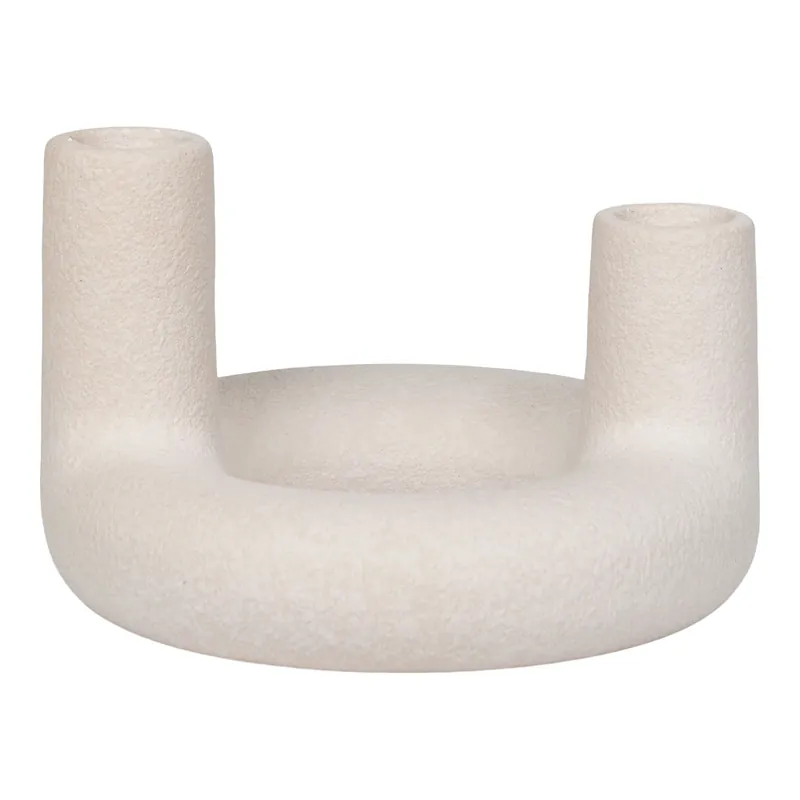 Kerzenhalter – Keramik Material, Beige Oberfläche, Minimal Design | House Nordic Top-Preis