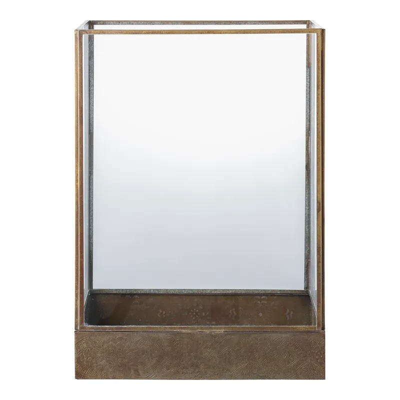 Top-Seller Laterne – edler Metallrahmen, transparente Glasstruktur, elegante Lichtwirkung – Manali | House Nordic