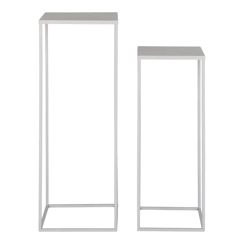Geprüft Blumenständer – Stahl Material, Cool Grey, Zwei Größen, Minimalistisch Design – Beja | House Nordic