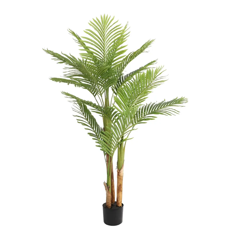 Finale Aktion Kunstpflanze - Tropisches Innenraum-Design Realistische Palmwedel Pflegefrei (170 cm) – Kentia Palm | NeverLeafs