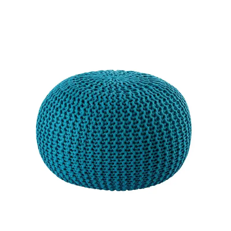 Pouf made from recycled plastic, chunky knit look, washable and waterproof – PREMIUM | MVG Voglrieder Knallerangebot