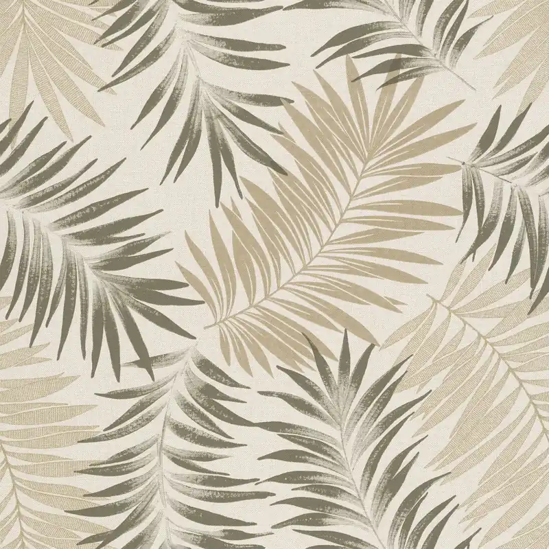 Vliestapete mit großformatigem Blattdessin, harmonischem Beige-Grün-Farbspiel und matter Oberfläche – Asperia | Dutch Wallcoverings Günstig