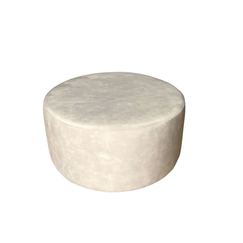 Neu Im Sortiment Hocker - Rund, Adore 102 Polsterung, Cremefarbe, Stilvolles Design | Starfurn
