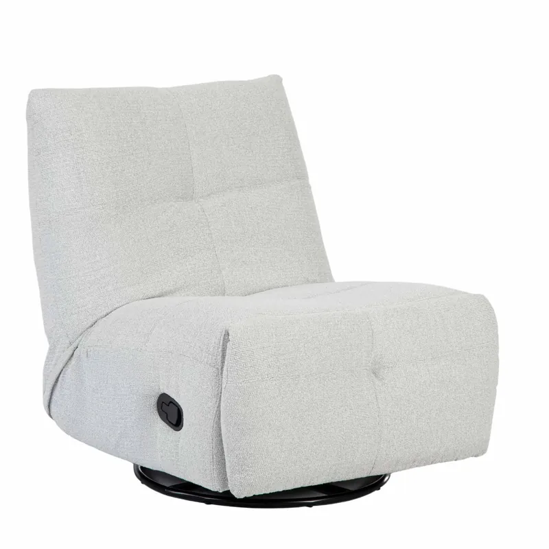 Relaxsessel – Stoffbezug, Hellgraues Finish, Drehfunktion – Lazy | Starfurn Meistverkauft