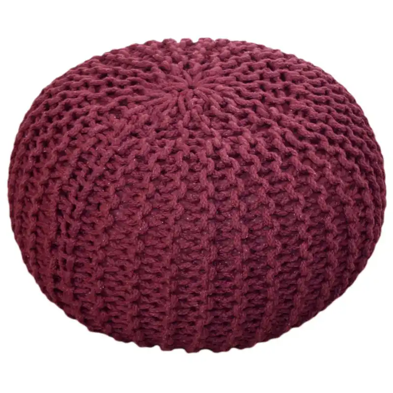 Pouf - Grobstrick-Optik, Recycelte Baumwolle, Extra Groß | MVG Voglrieder Must-Have