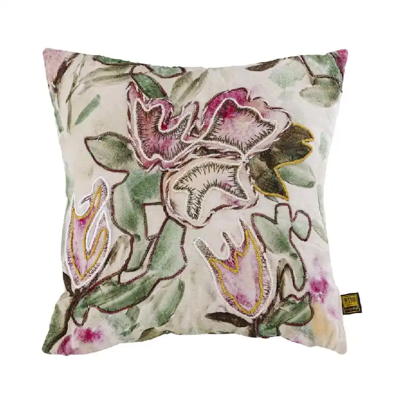 Neu Kissen – Baumwolle, Abstraktes Muster, Quadratische Form, Rosa – Ayumi | PTMD