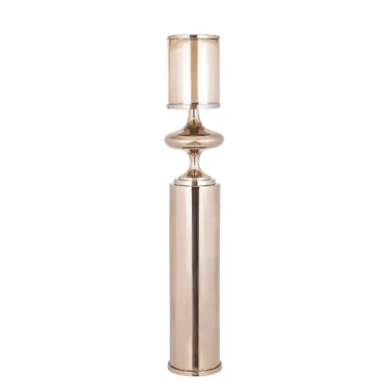 Bodenwindlicht– Edelstahl Rahmen, Glas Zylinder, Bronze Farbgebung, L – Rodire | PTMD Ausverkauf