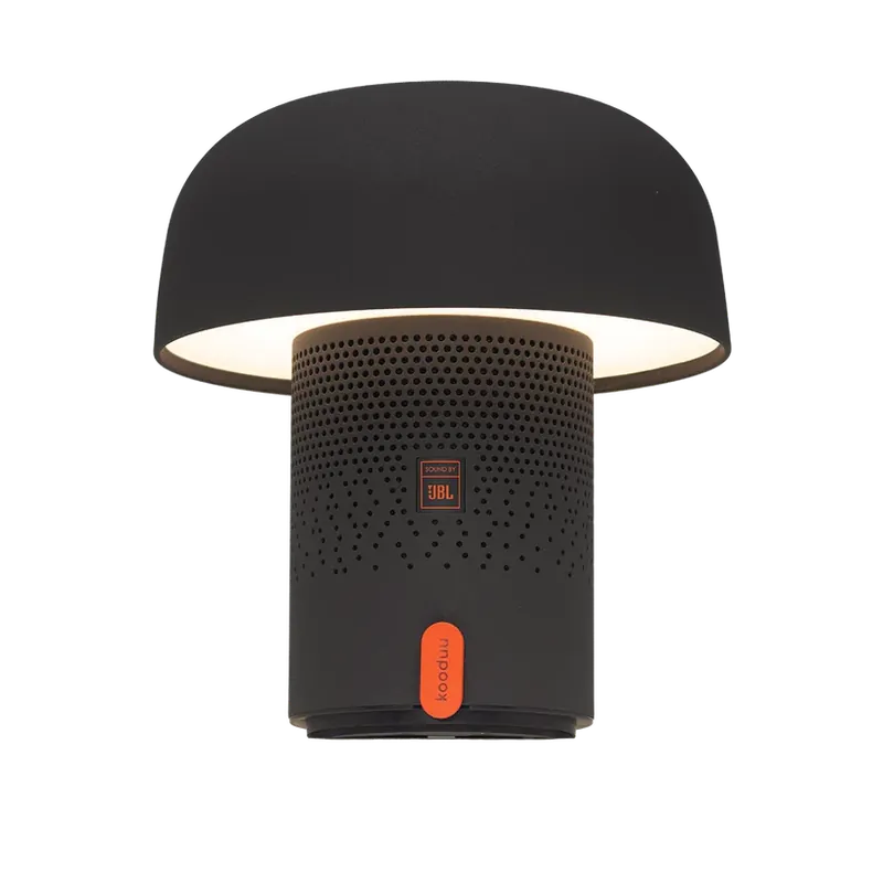 Top-Seller Lautsprecherleuchte mit pilzförmigem Design, dimmbarem LED-Licht und Ladestation – Sensa PLAY | Kooduu