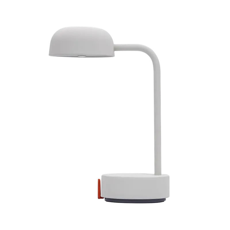 Beliebt LED-Tischleuchte in Cloudy White mit dimmbarer Beleuchtung, kabellosem Design und wiederaufladbarem Akku – Fokus | Kooduu