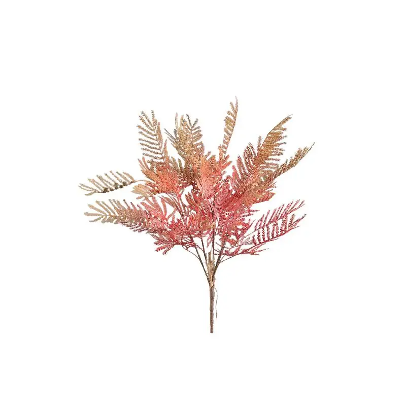 Sichere Zahlung kunstpflanze – Burgunderfarbenes Epiphyllum-Buschwerk aus PE-Kunststoff & Eisenmetall, S | PTMD
