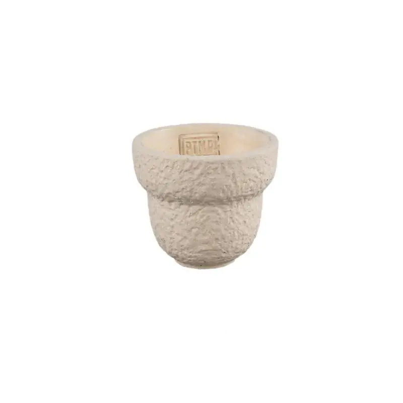 Bestpreis Blumentopf – Runde Form, Raue Oberfläche, Creme Farbe, XS – Hillie | PTMD