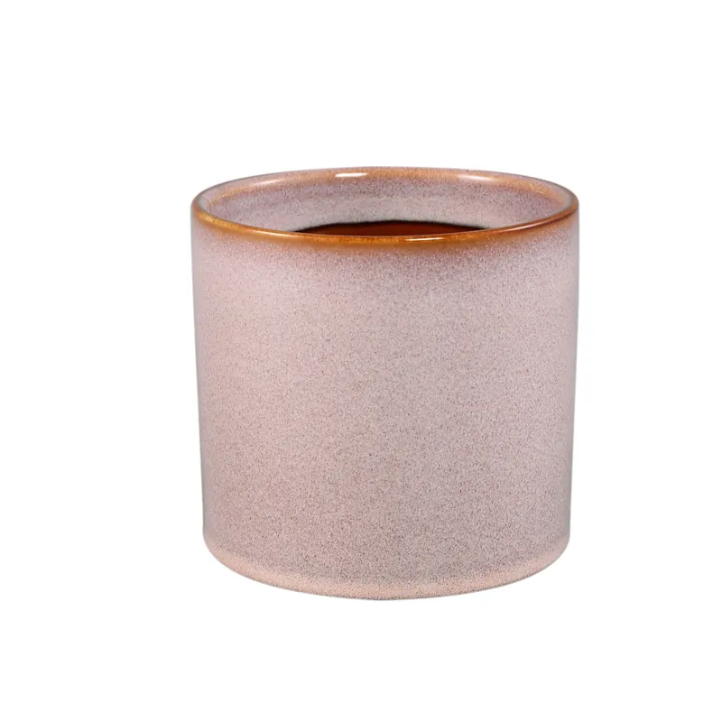 Blumentopf - Keramik, Rundes Design, Glatte Oberfläche, Rosa, L – Mary | PTMD Top-Angebot