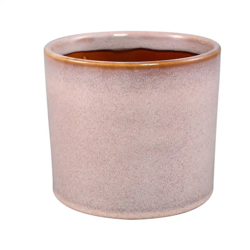 Blumentopf - Keramik, Rundes Design, Glatte Oberfläche, Rosa, XL – Mary | PTMD Knallerangebot