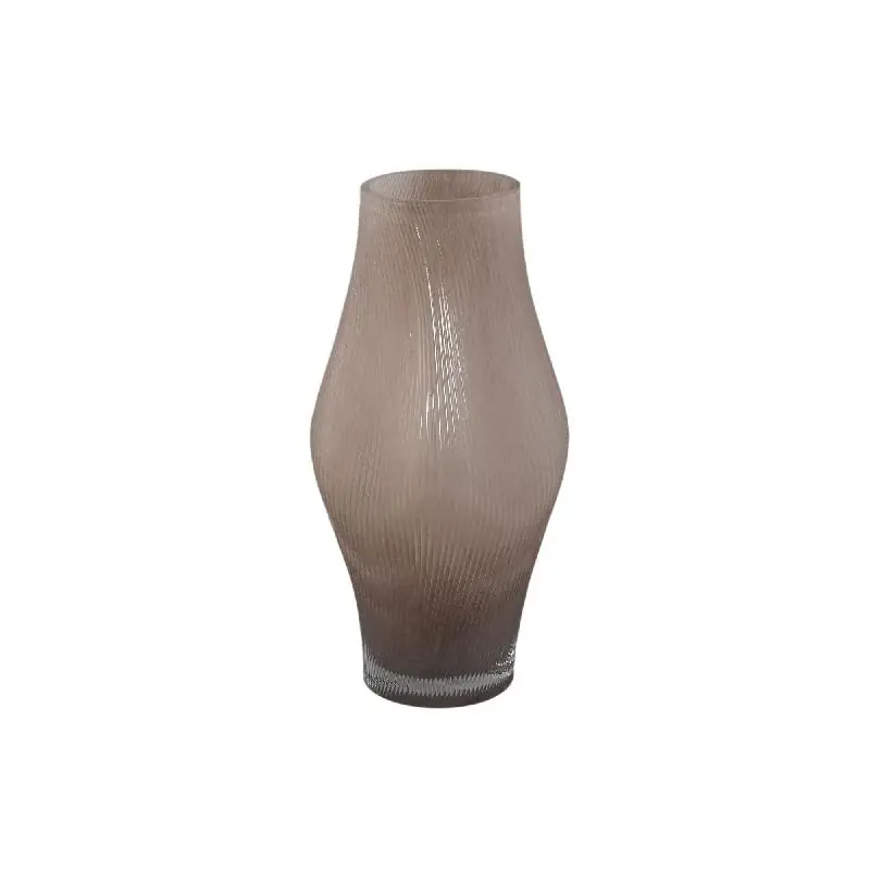 Vase – Wellen Design, Glas Material, Creme, L – Caruso | PTMD Garantierte Lieferung