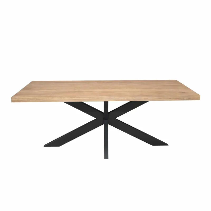 Esszimmertisch – Rechteckiges Design, Naturfarbe, Mangoholz – Dakota | Starfurn Sonderangebot