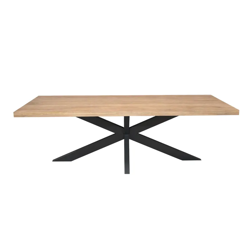 Esszimmertisch – Rechteckiges Design, Naturfarbe, Mangoholz – Dakota | Starfurn Günstig