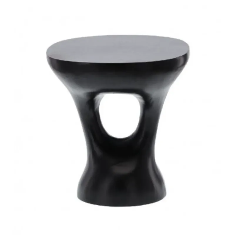 Kracherpreis Couchtisch – Aluminium, Schwarzoptik, Ausschnittbasis – Amelie | Starfurn
