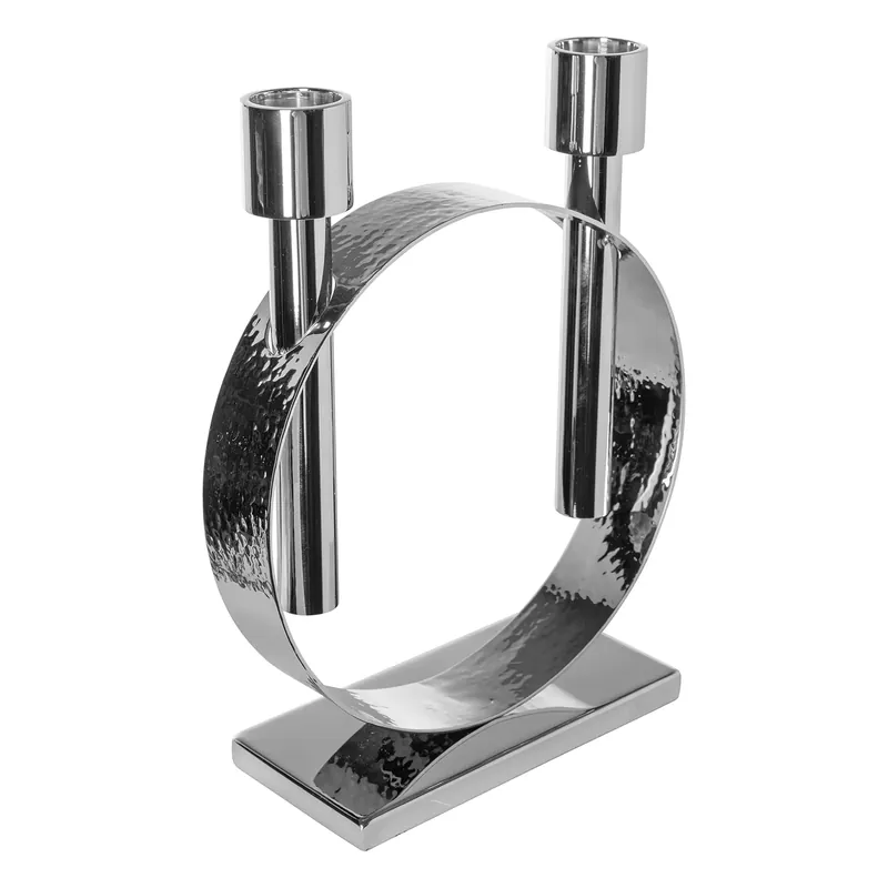 Kerzenhalter – Skulpturales Design, Kreisform, Glanzoptik - Carpio | Fink Living Neue Ware