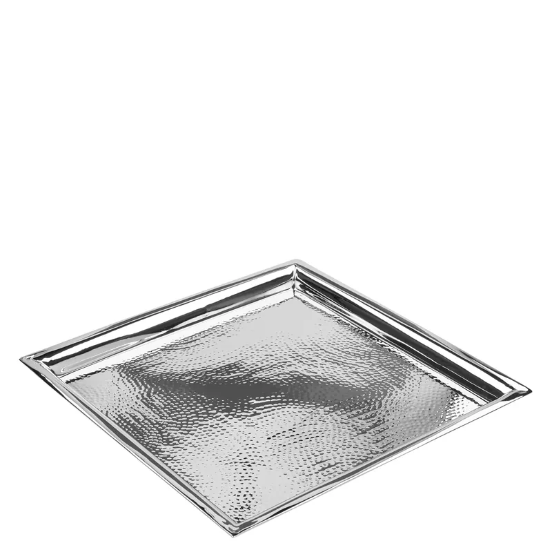 Beliebt Tablett – Gehämmerter Edelstahl, Rechteckige Form, Vielseitiges Design - Nagano | Fink Living