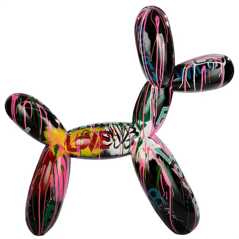 Dekofigur – Schwarzer Glanz, Bunte Akzente, Große Form - Pallone | Gilde Neue Kollektion