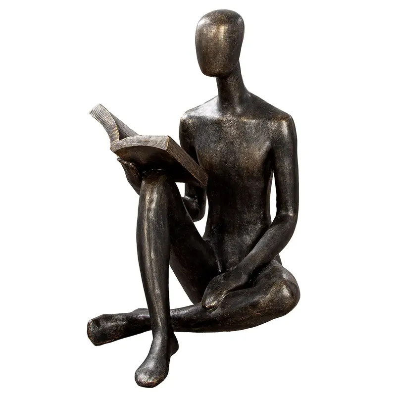Skulptur – Antike Bronze, Wetterfeste Oberfläche, Lesende Figur - Reading | Gilde Meistverkauft