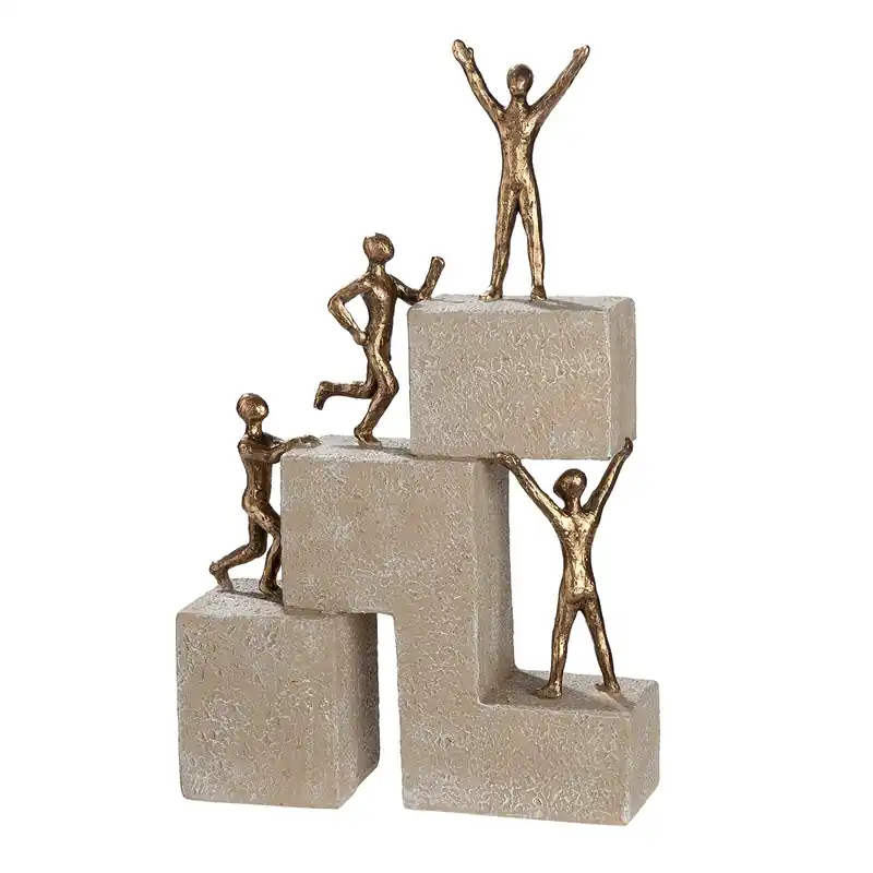 Figur – Metallische Optik, Steinoptik Finish, Personen Design - Success | Gilde Neuheit
