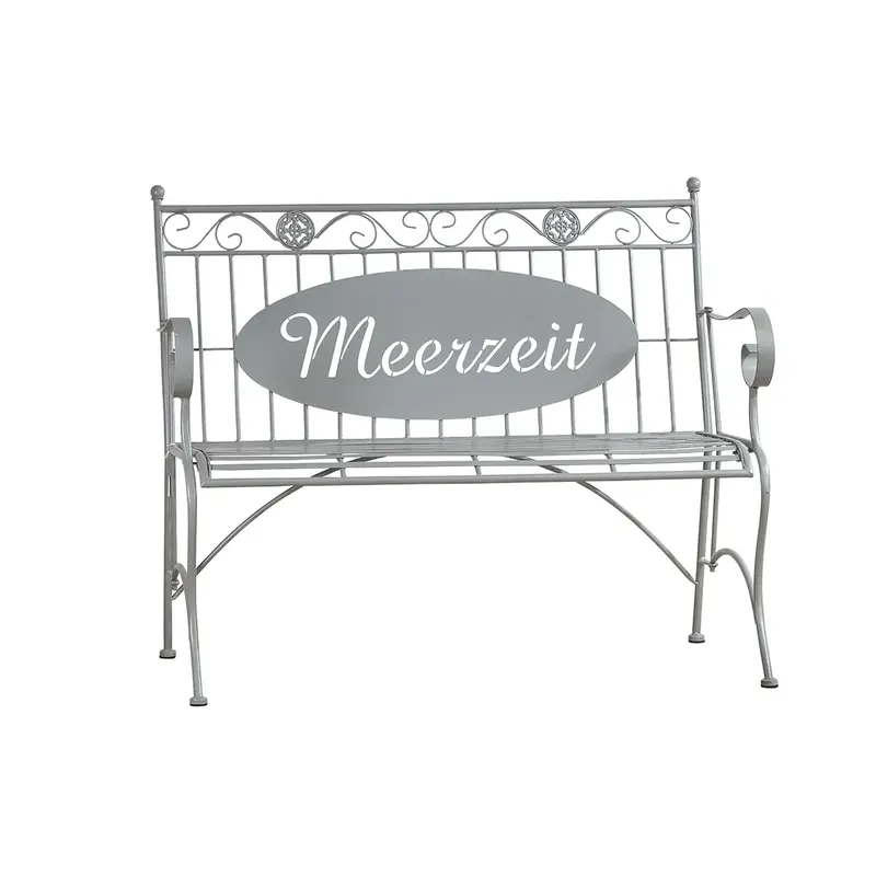 Bank – Zeitlose Eleganz, Maritimes Design, Exklusive Metalloptik, 91 cm - Meerzeit | Gilde Markenware
