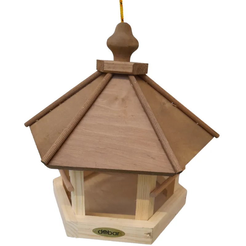Vogelfutterhaus, zum Hängen, 6-eckig Neue Kollektion